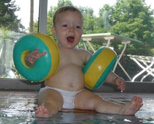 Im Schwimmbad in Pullach